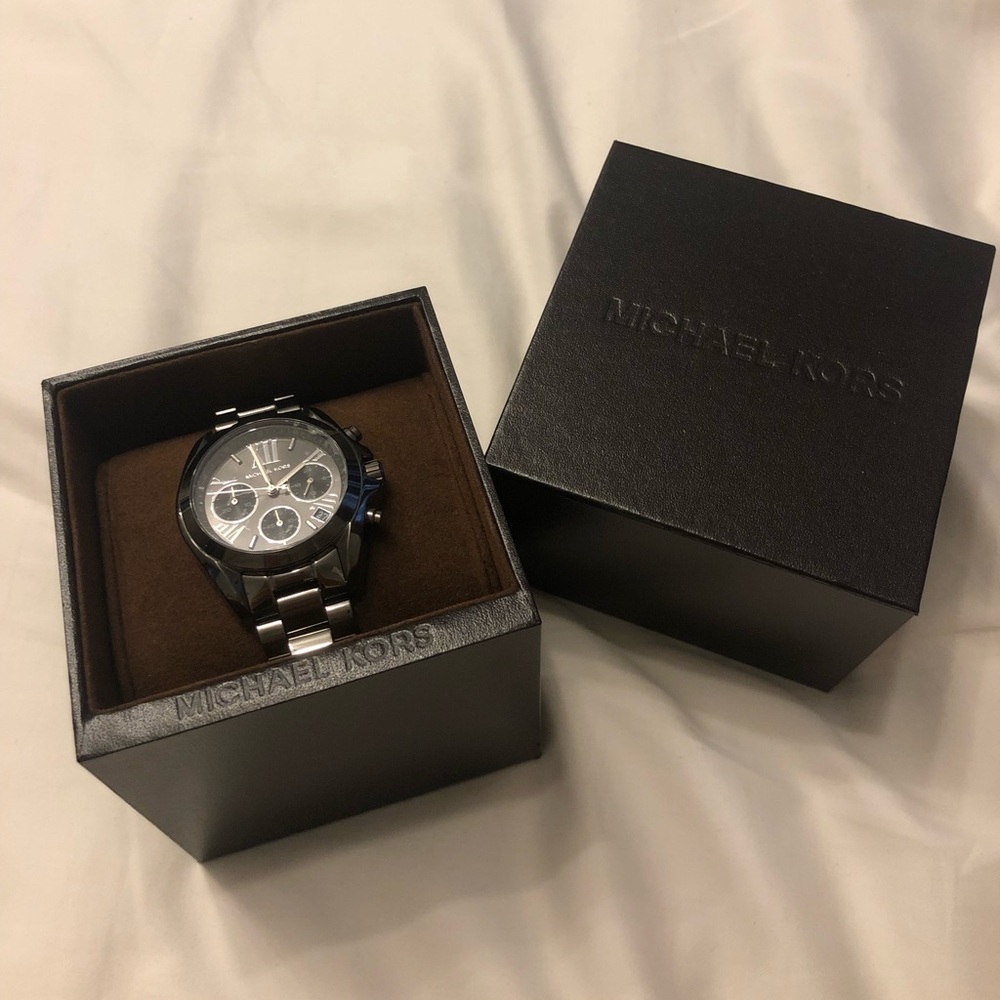 MK Gunmetal Watch